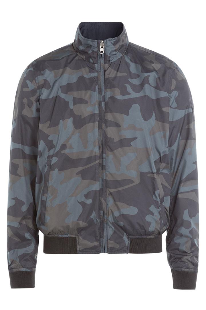 Woolrich Woolrich Reversible Camouflage Printed Fabric Jacket - Blue