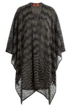 Missoni Missoni Poncho Cardigan With Metallic Thread - Black