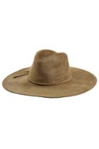 Emilio Pucci Emilio Pucci Suede Fedora With Leather Trim - Green