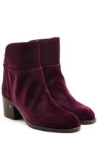 Laurence Dacade Laurence Dacade Velvet Ankle Boots - Red