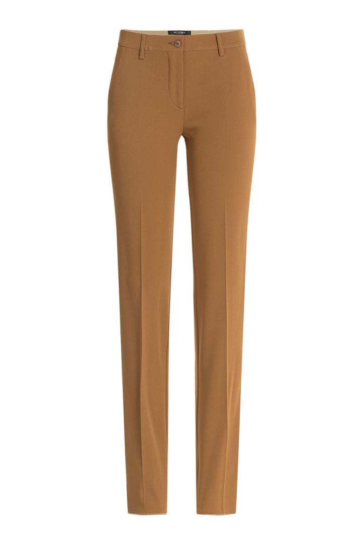 Etro Etro Crepe Cigarette Pants - Brown