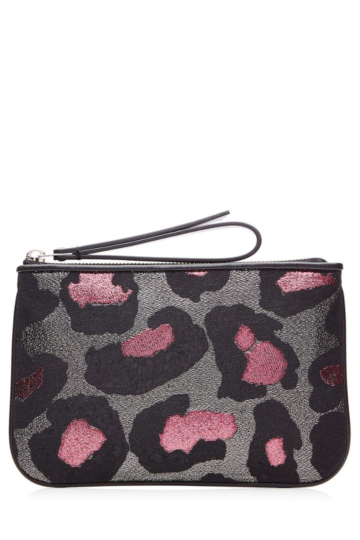Marc By Marc Jacobs Marc By Marc Jacobs Animal Print Zip Clutch - Multicolor