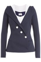 Mugler Mugler Cotton Twill Blazer With Tank - Blue