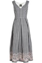 Boutique Moschino Boutique Moschino Embroidered Gingham Dress