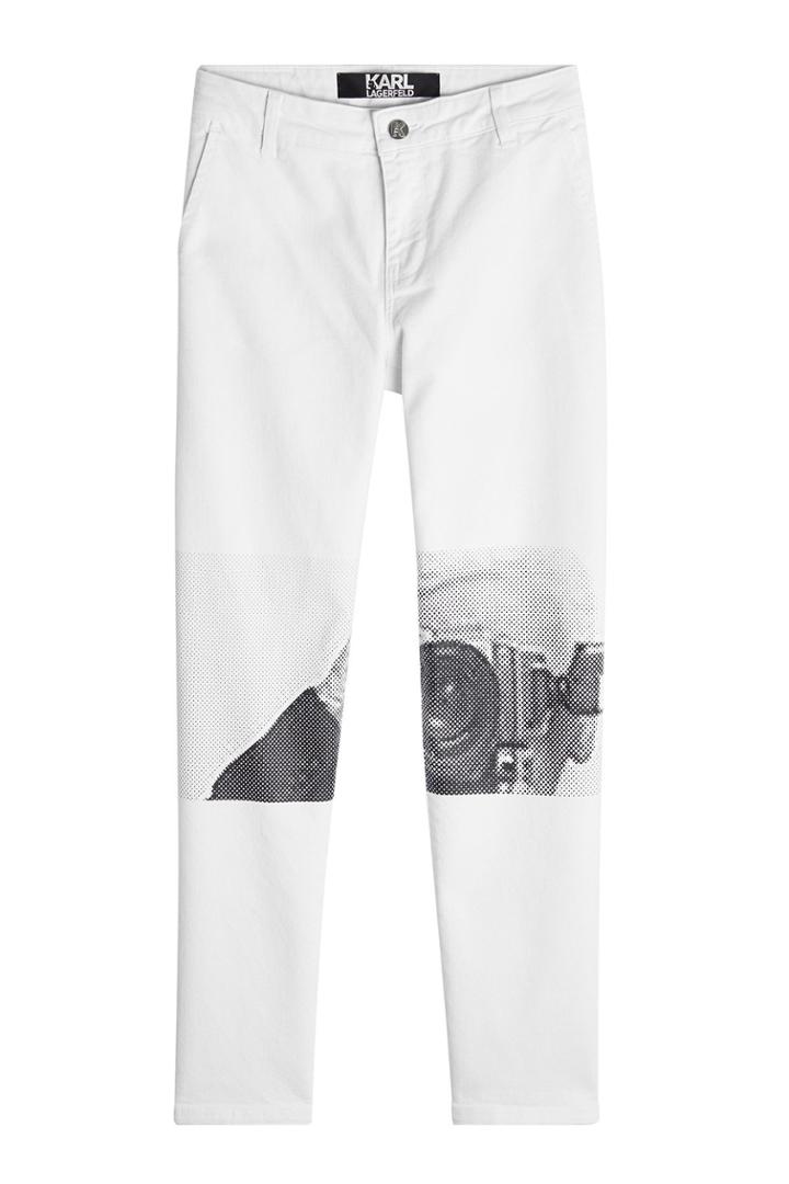 Karl Lagerfeld Karl Lagerfeld Relaxed Fit Printed Denim