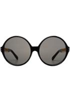 Linda Farrow Linda Farrow Round Sunglasses - Black