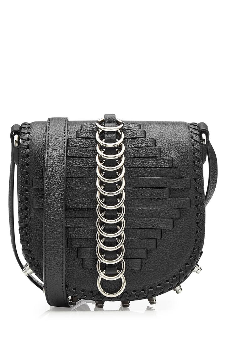 Alexander Wang Alexander Wang Studded Leather Shoulder Bag With Rings