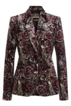 Roberto Cavalli Roberto Cavalli Printed Velvet Blazer - Multicolored