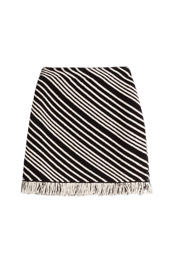 Sonia Rykiel Sonia Rykiel Striped Cotton Blend Skirt