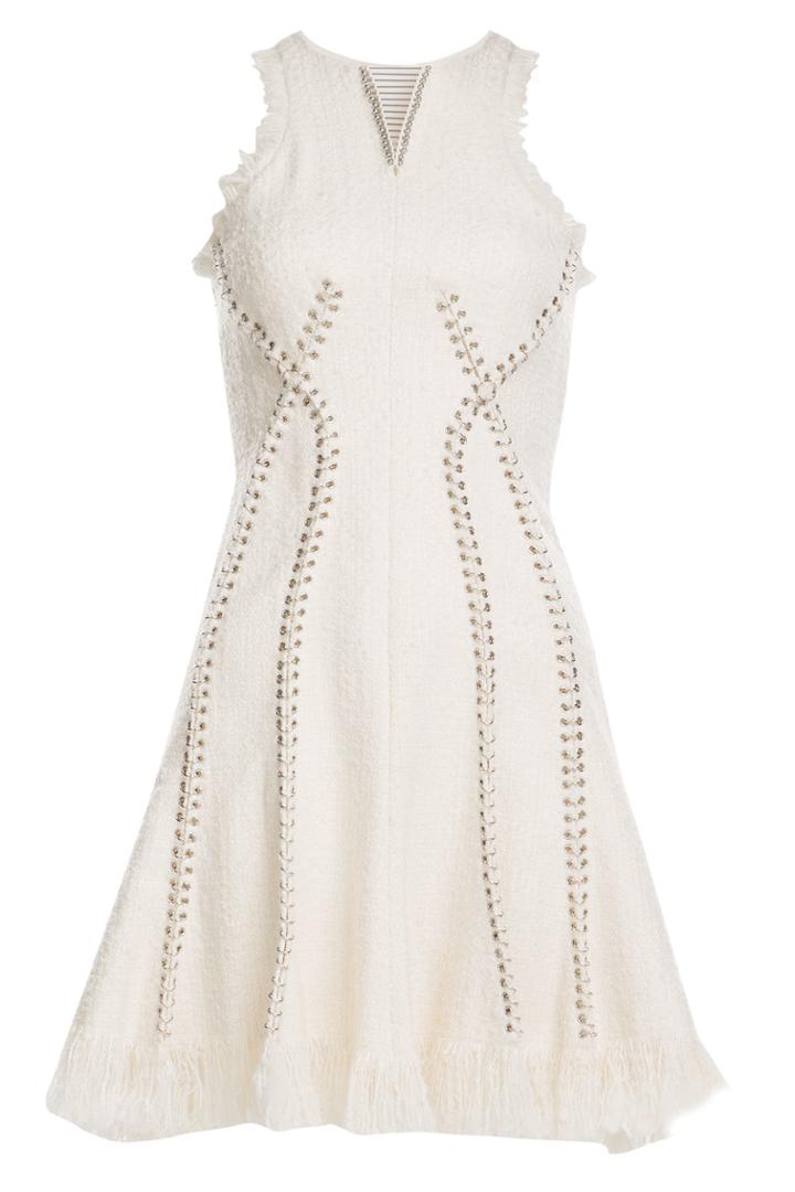 Alexander Wang Alexander Wang Bouclé Dress With Eyelet Embellishment
