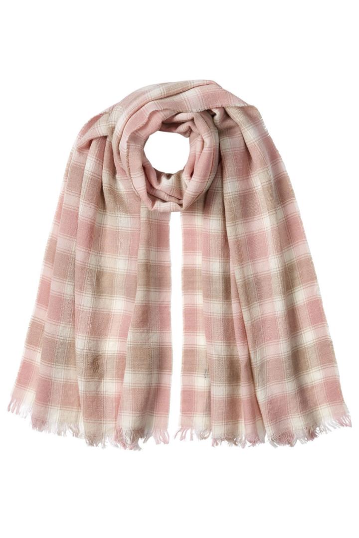 Ralph Lauren Polo Ralph Lauren Polo Printed Scarf With Wool - Magenta