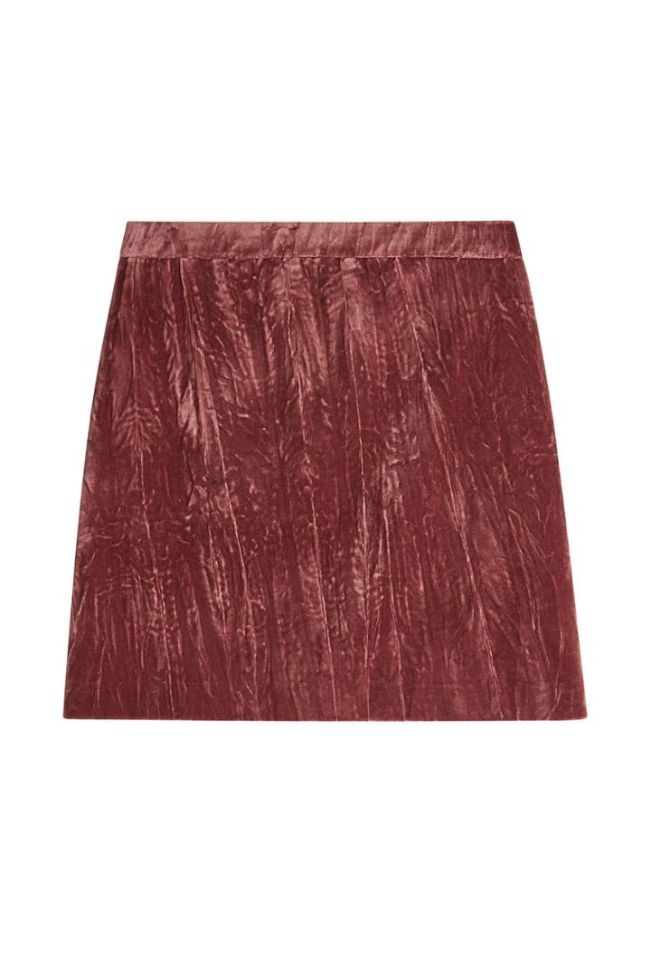 Nina Ricci Nina Ricci Cotton Velvet Mini Skirt