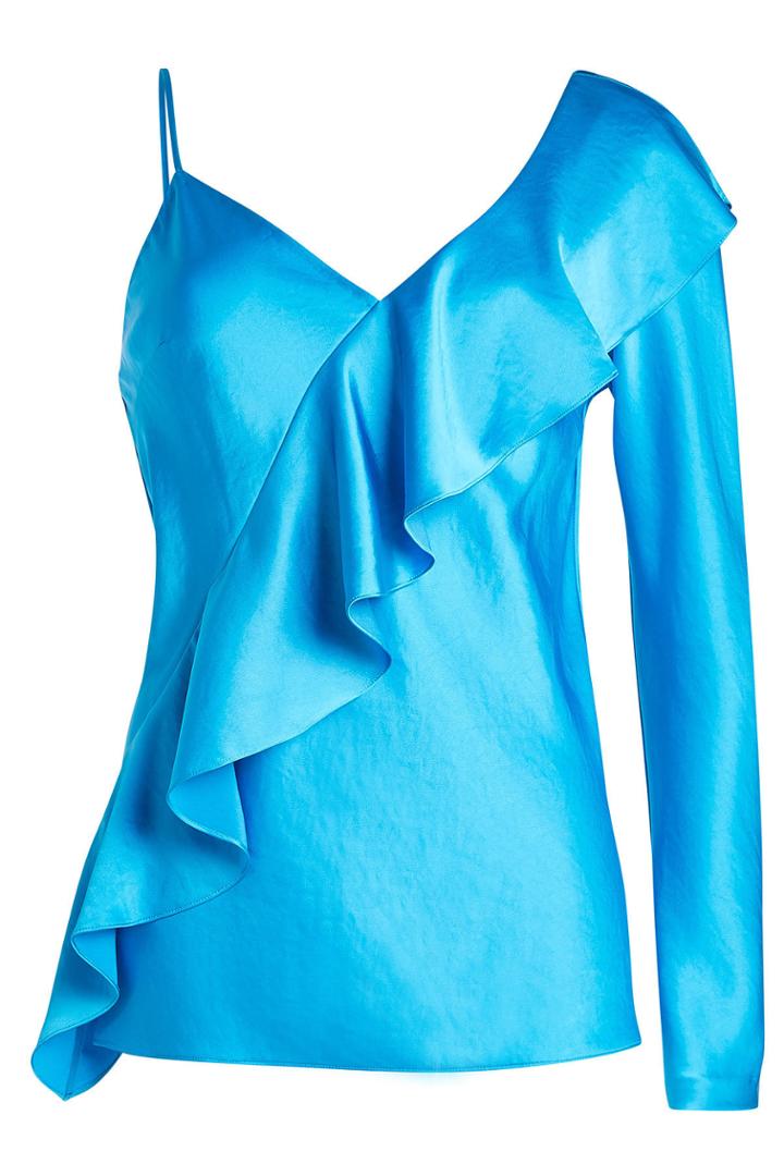 Diane Von Furstenberg Diane Von Furstenberg Asymmetric Satin Top