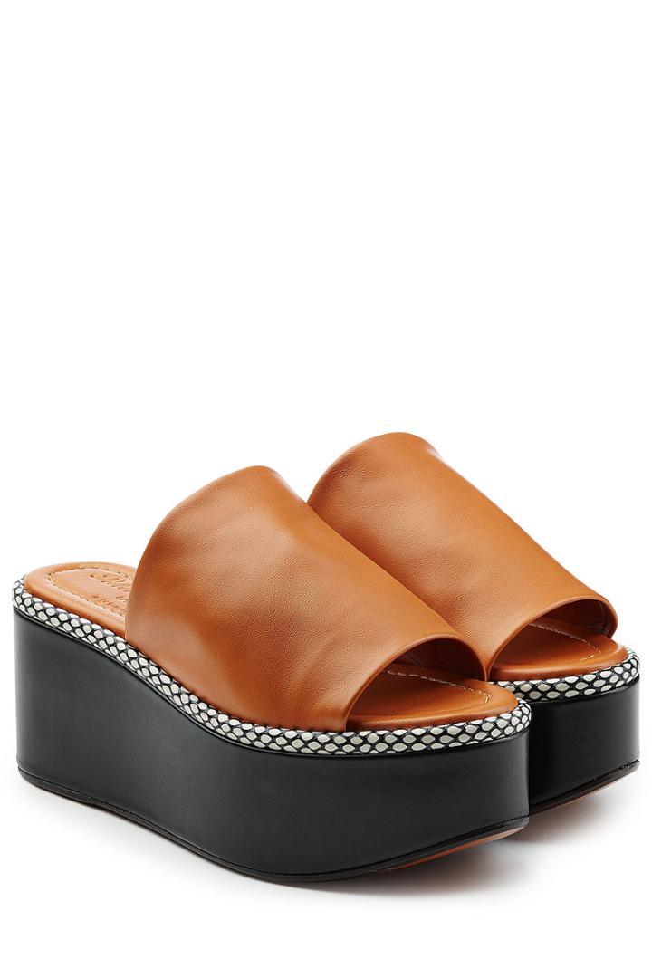 Robert Clergerie Robert Clergerie Leather Wedges