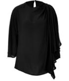Elie Saab Silk Ruffle Side Top