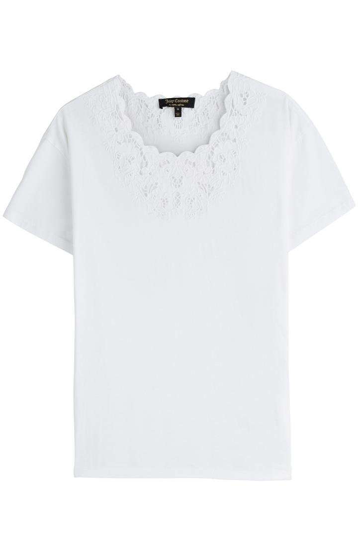 Juicy Couture Embroidered Cotton T-shirt