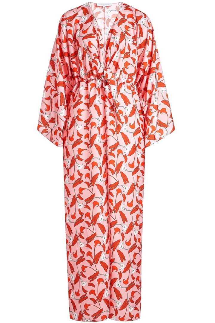 Borgo De Nor Borgo De Nor Tie Front Printed Dress