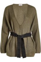 Brunello Cucinelli Brunello Cucinelli Embellished Cardigan With Cashmere, Silk, Mohair And Wool