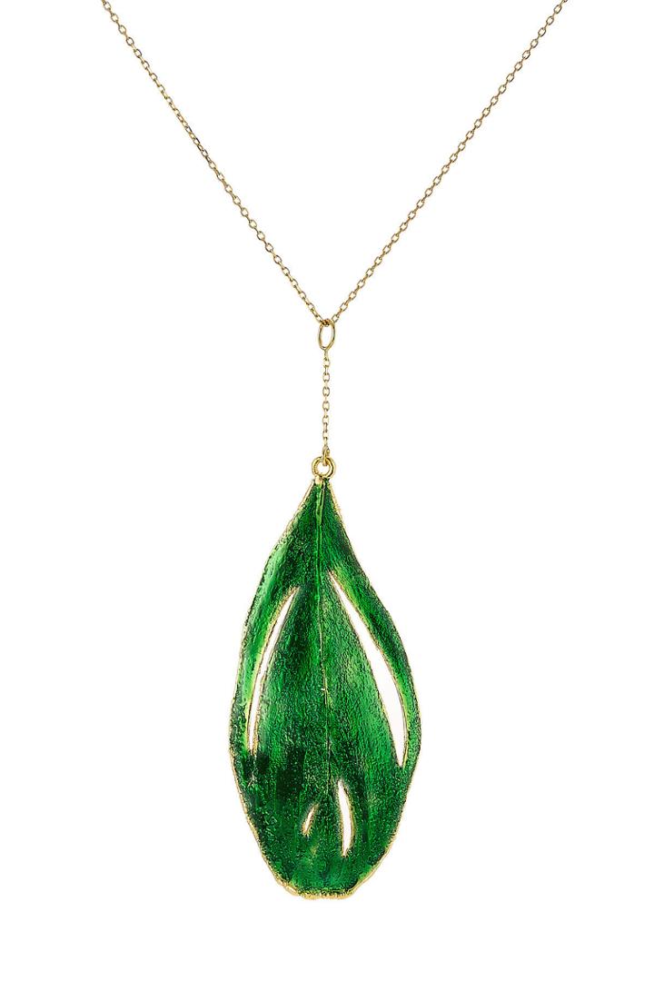 Aur Lie Bidermann Aur Lie Bidermann 18kt Gold Swan Feather Necklace