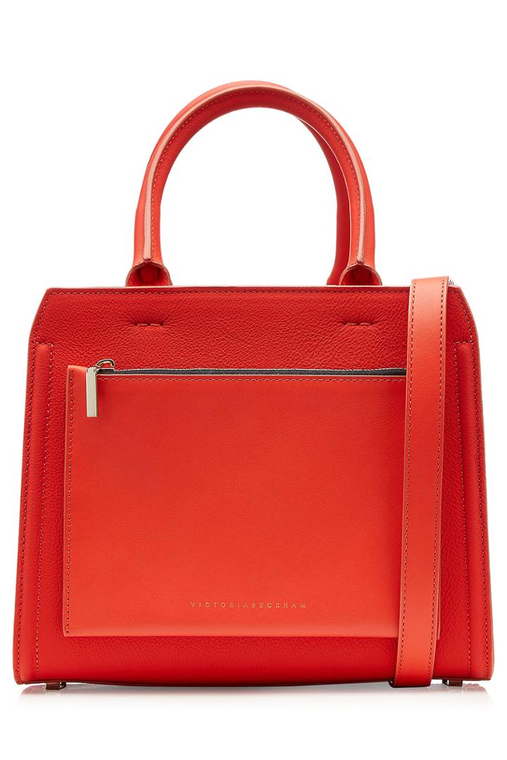 Victoria Beckham Victoria Beckham Leather City Bag - Red