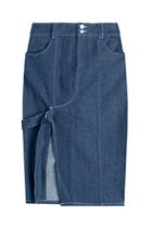 Sandy Liang Sandy Liang Denim Skirt With Cut-out Front