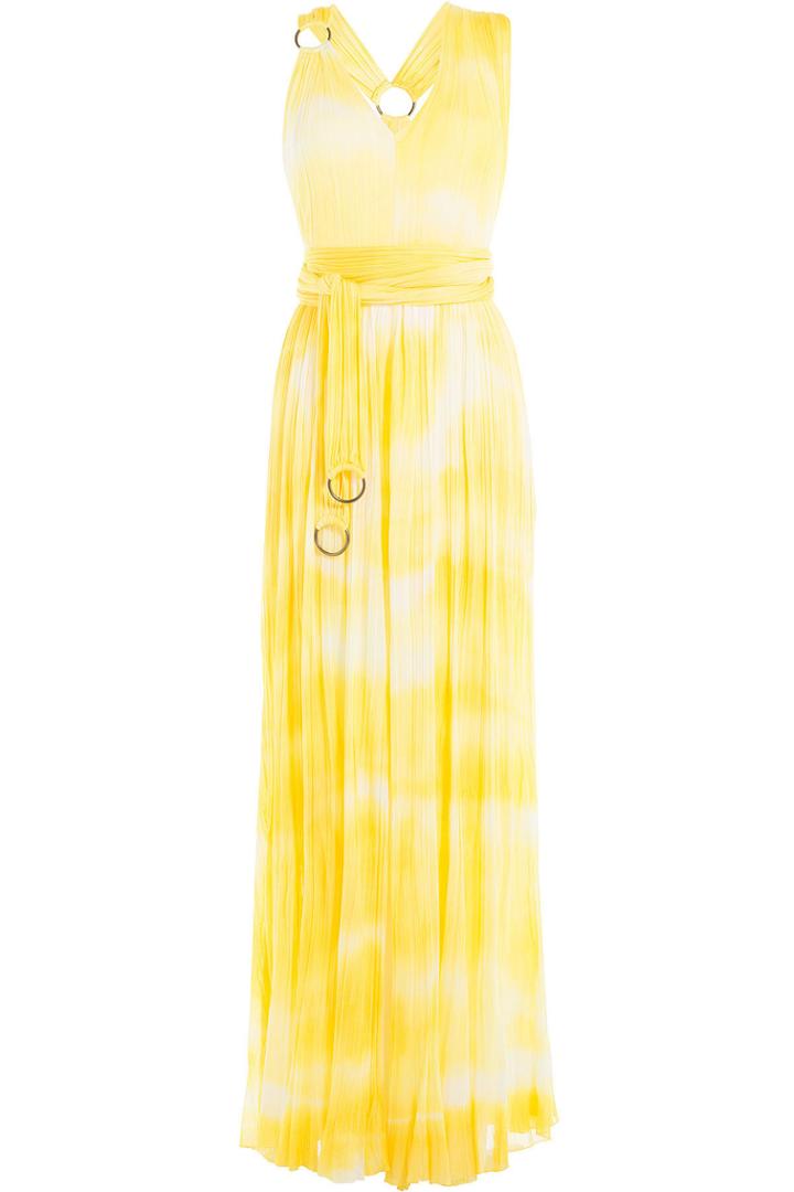 Roberto Cavalli Roberto Cavalli Tie-dye Printed Maxi Dress - Multicolored
