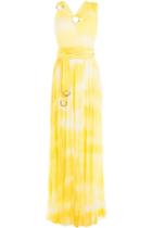 Roberto Cavalli Roberto Cavalli Tie-dye Printed Maxi Dress - Multicolored