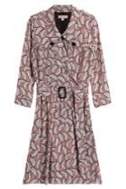 Burberry London Burberry London Belted Silk Shirtdress - Rose