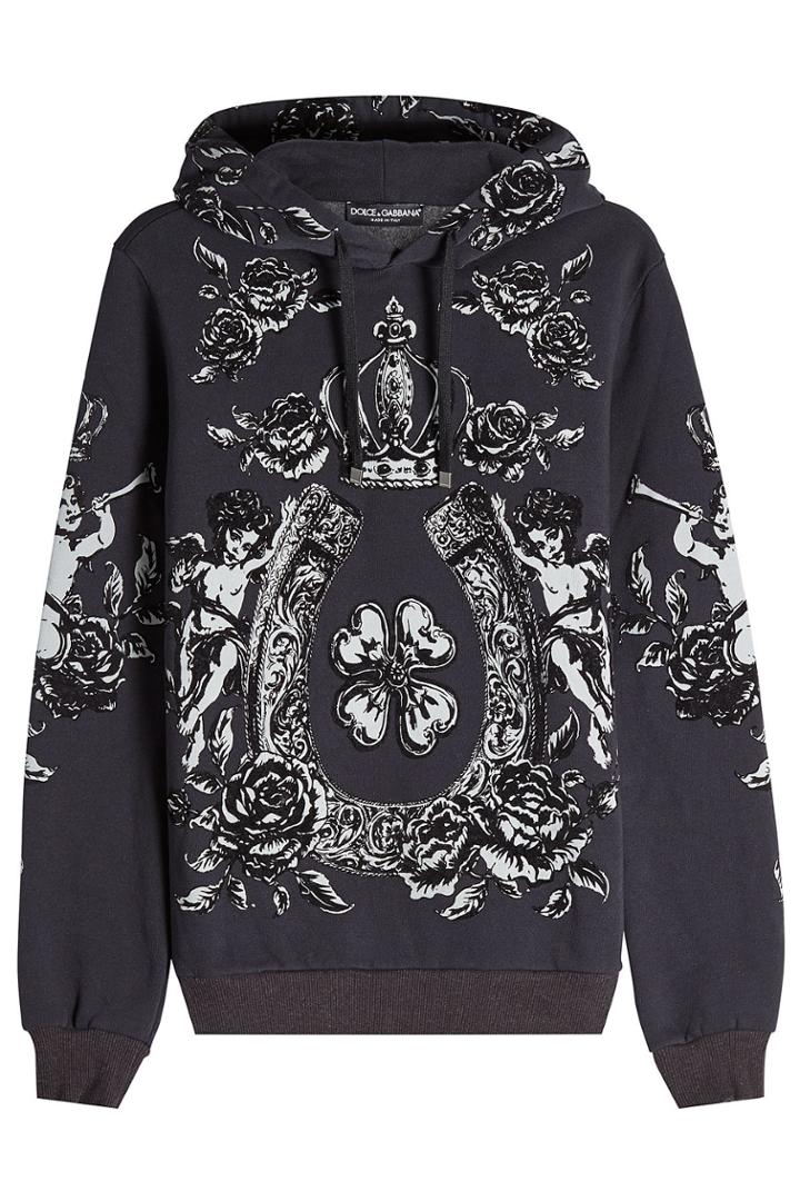 Dolce & Gabbana Dolce & Gabbana Printed Cotton Hoody