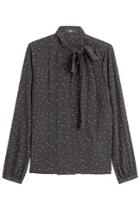Steffen Schraut Steffen Schraut The Bow Avenue Printed Silk Blouse - Dots