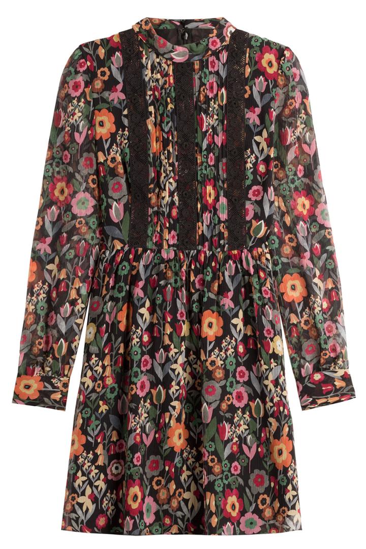 R.e.d. Valentino R.e.d. Valentino Printed Silk Mini-dress