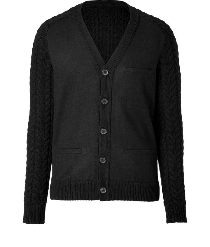 Jil Sander Wool Cardigan In Black