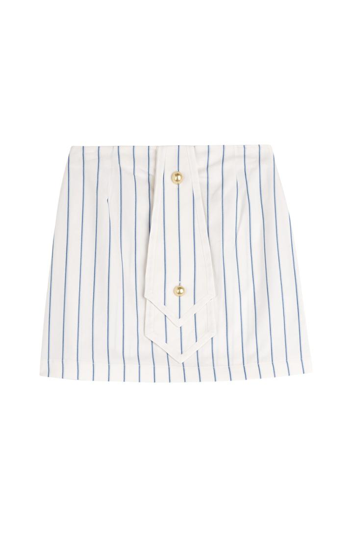 J.w. Anderson Striped Cotton Mini Skirt