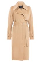 Theory Theory Belted Wool Coat - Camel