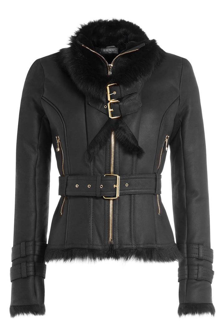 Balmain Balmain Leather Biker Jacket