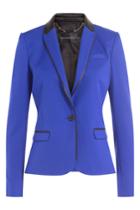 Barbara Bui Barbara Bui Wool Blazer With Leather - Blue