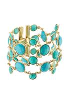 Gas Bijoux Gas Bijoux Lagoon 24kt Gold Plated Bracelet - White