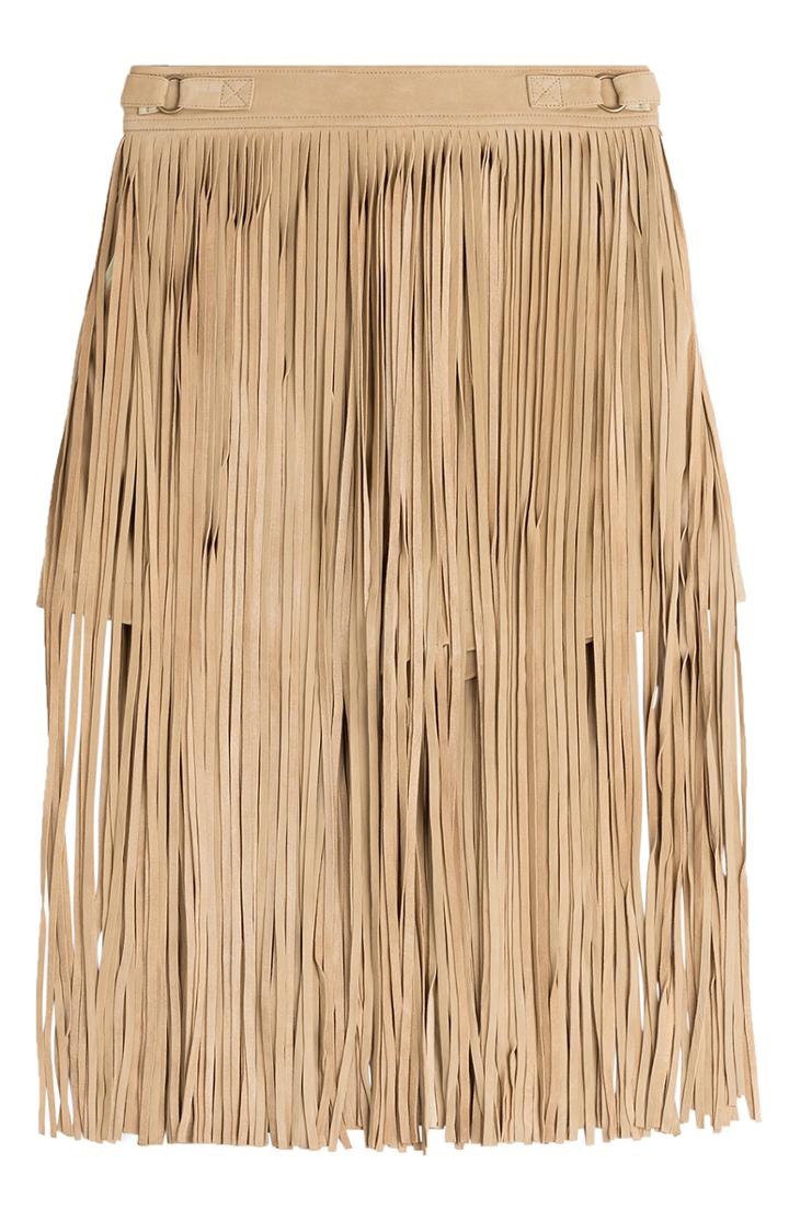 Tamara Mellon Fringed Suede Shorts