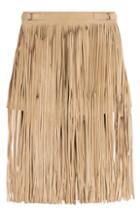 Tamara Mellon Fringed Suede Shorts
