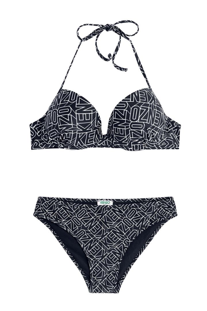 Kenzo Kenzo Logo Print Bikini - Black