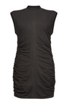 Alexanderwang.t Alexanderwang.t Cotton Jersey Dress With Ruched Sides