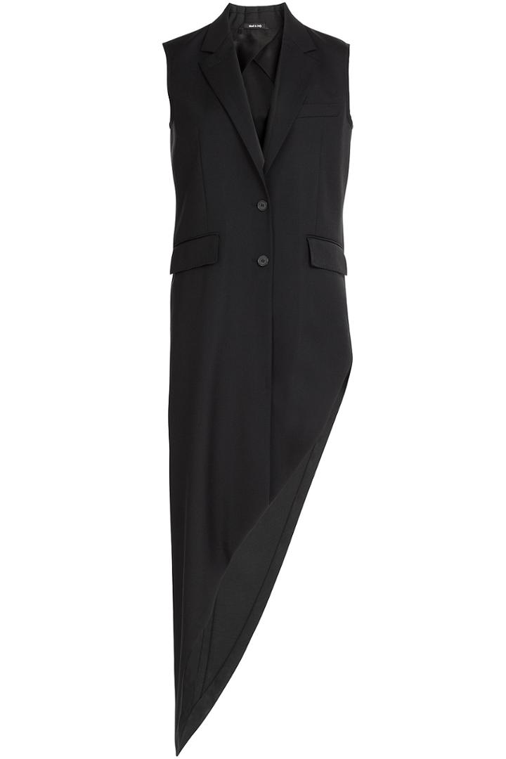 Maison Margiela Maison Margiela Wool-mohair Asymmetric Vest - Black