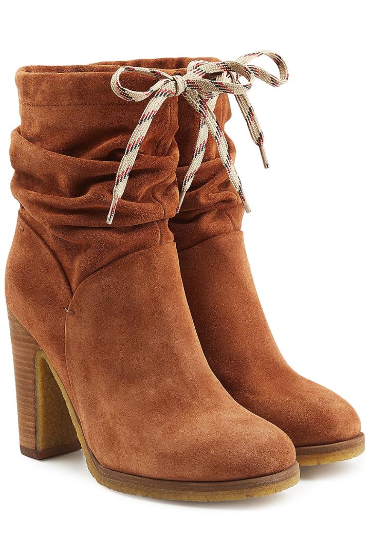 See By Chloé See By Chloé Suede Ankle Boots - Camel
