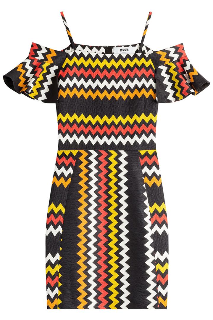 Msgm Msgm Zigzag Print Mini-dress