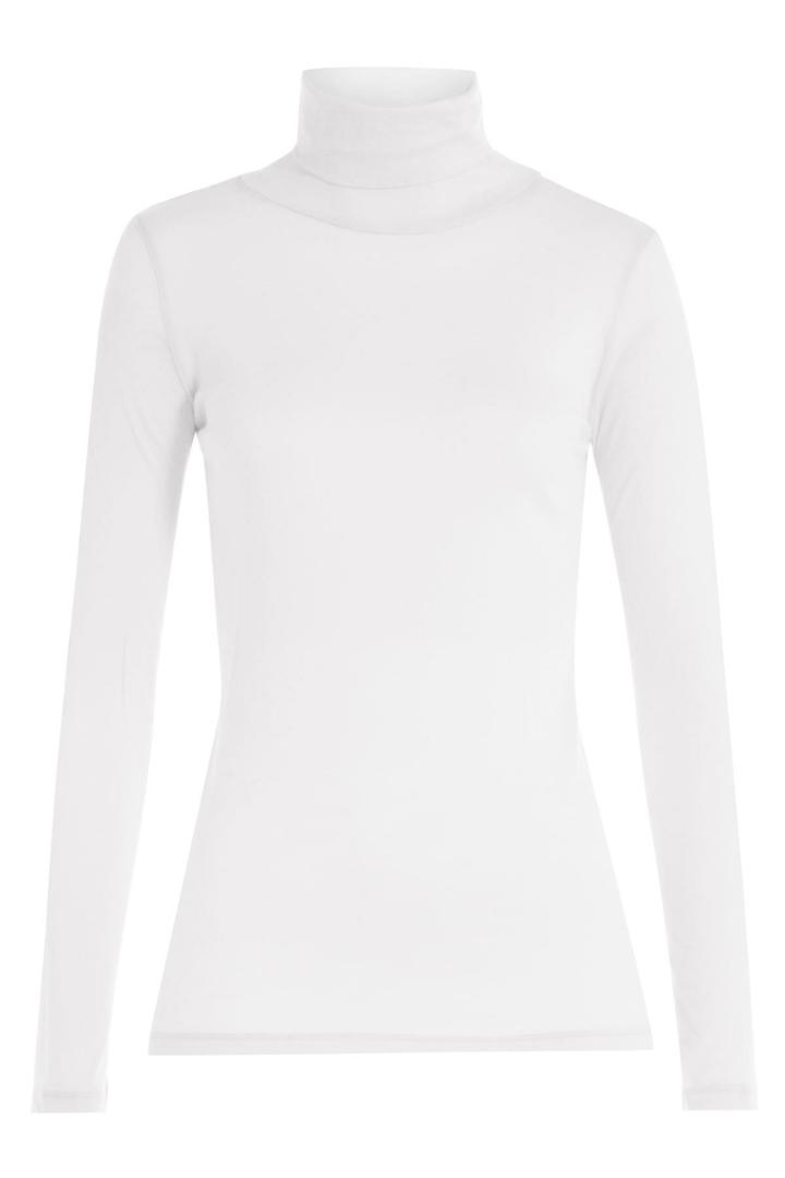 Majestic Majestic Cotton-cashmere Turtleneck - White