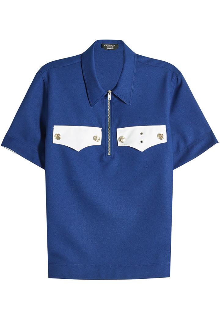 Calvin Klein 205w39nyc Calvin Klein 205w39nyc Cotton Polo Shirt With Embossed Buttons
