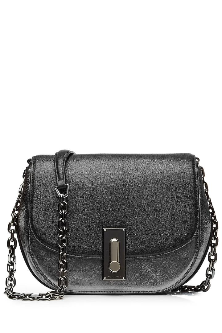 Marc Jacobs Marc Jacobs West End Jane Leather Shoulder Bag - Black