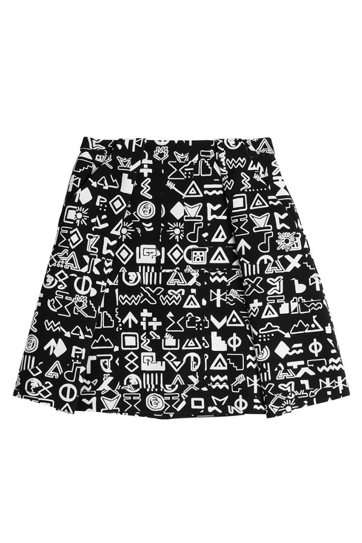 Kenzo Kenzo Printed Skirt - Black