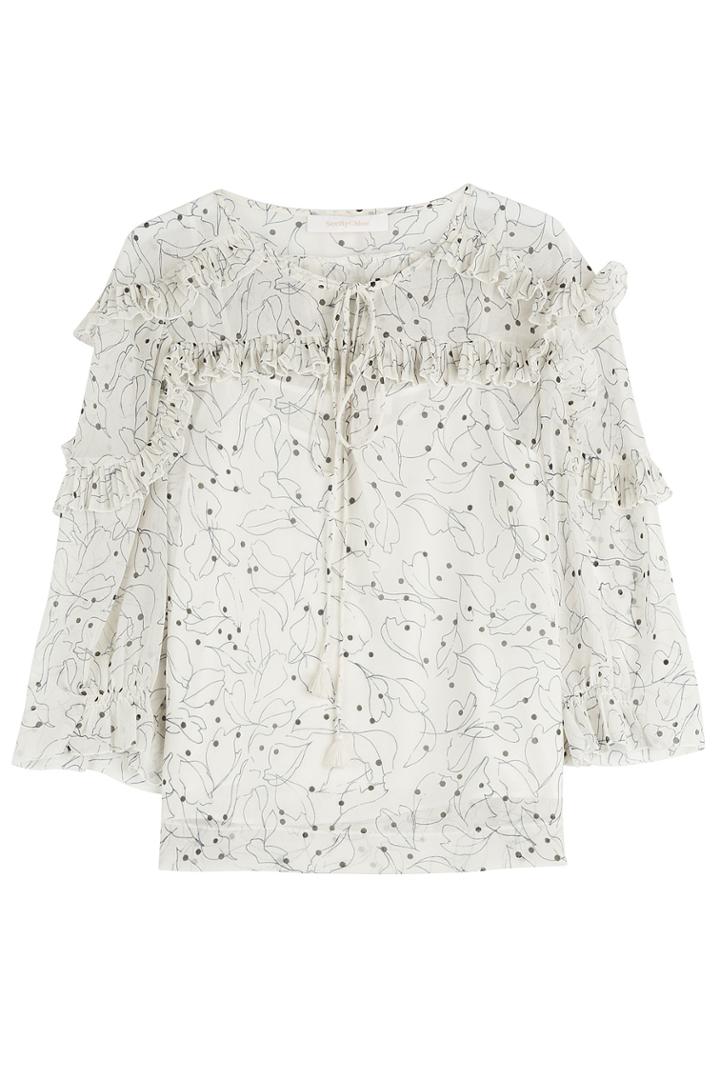 See By Chloé See By Chloé Printed Blouse - White