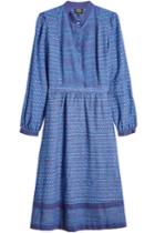 A.p.c. A.p.c. Printed Dress With Cotton And Linen